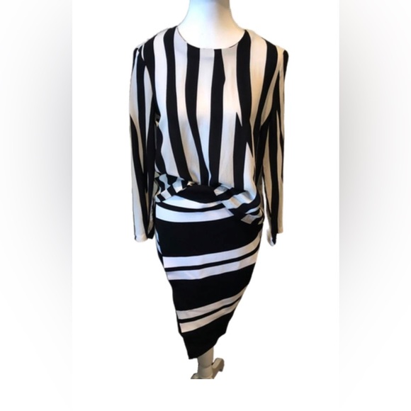 A.L.C. Campbell Striped Skirt Black White Size S - Picture 11 of 14